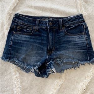 American Eagle highrise festival jean shorts